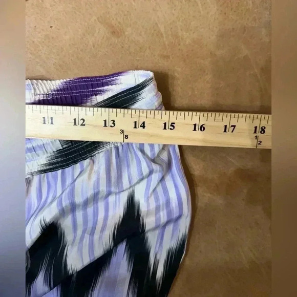 CALYPSO BY ST BARTH LIGHTWEIGHT SILK BLEND IKAT DRAWSTRING COVERUP JOGGERS SMALL - Picture 11 of 12